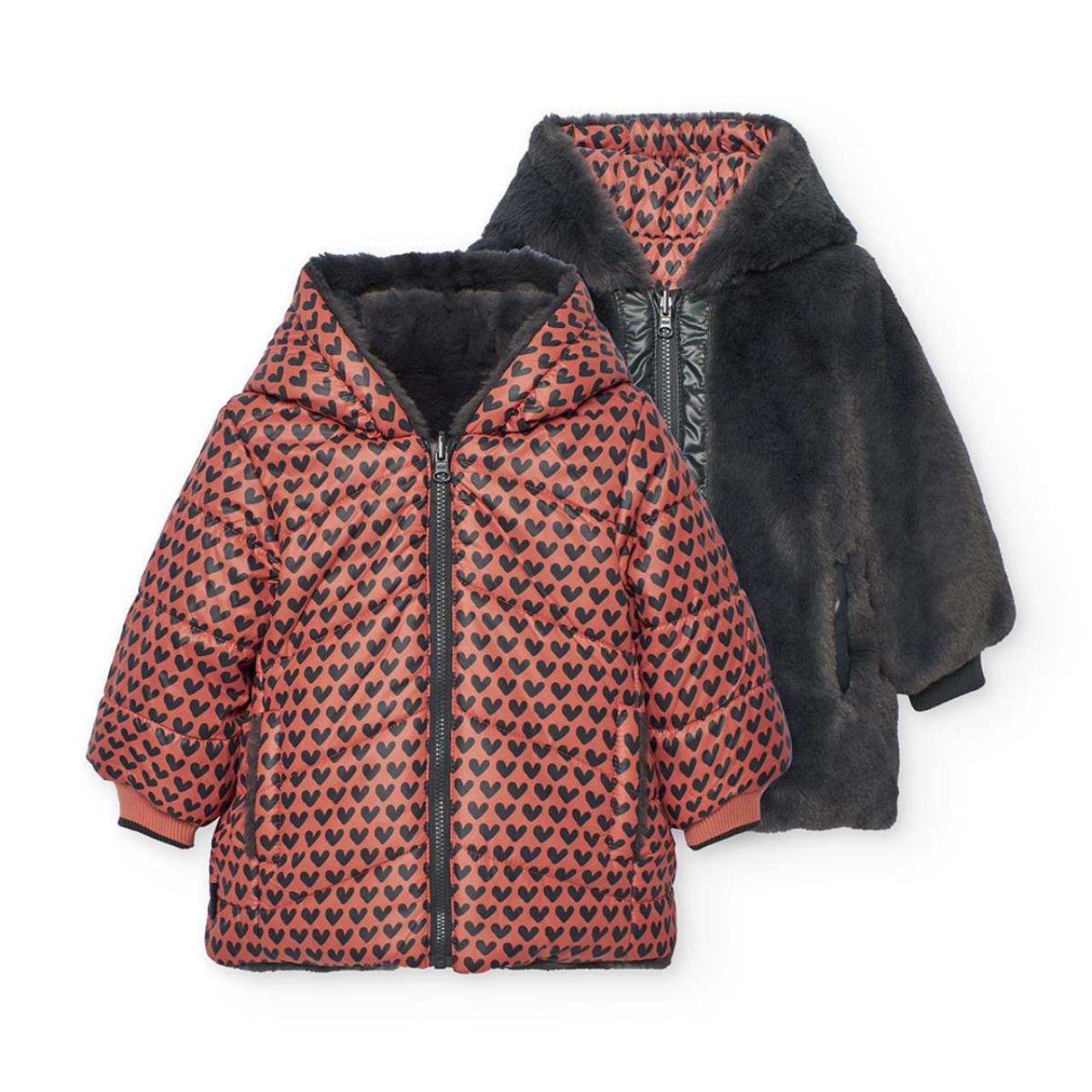 BOBOLI Μπουφάν διπλής όψης κορίτσι Boboli-212195-9752-Anthracite