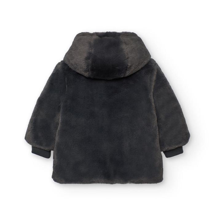 Μπουφάν διπλής όψης κορίτσι Boboli-212195-9752-Anthracite