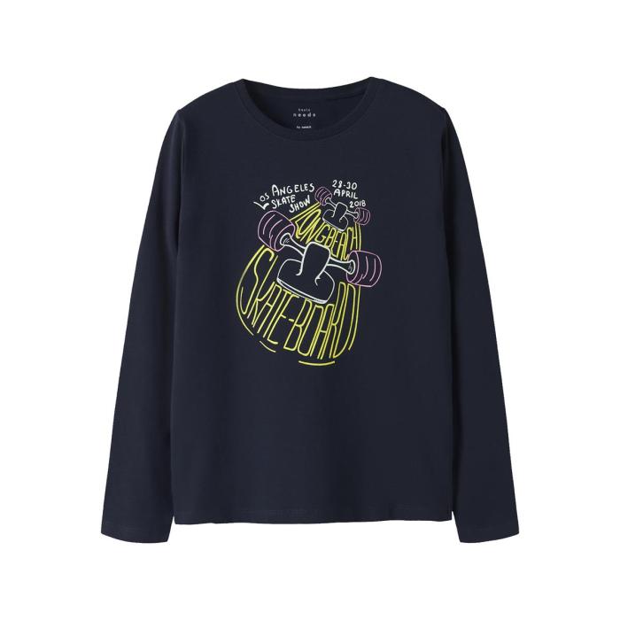 Μπλούζα μακό αγόρι name it-13224969-Navy Blazer-organic cotton