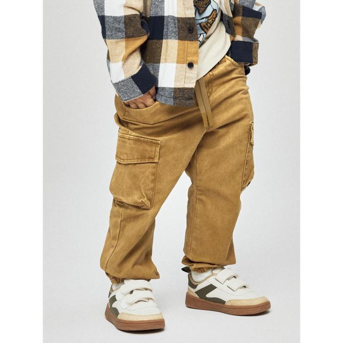 Παντελόνι σαλβάρι cargo αγόρι name it-13212620-Dull Gold