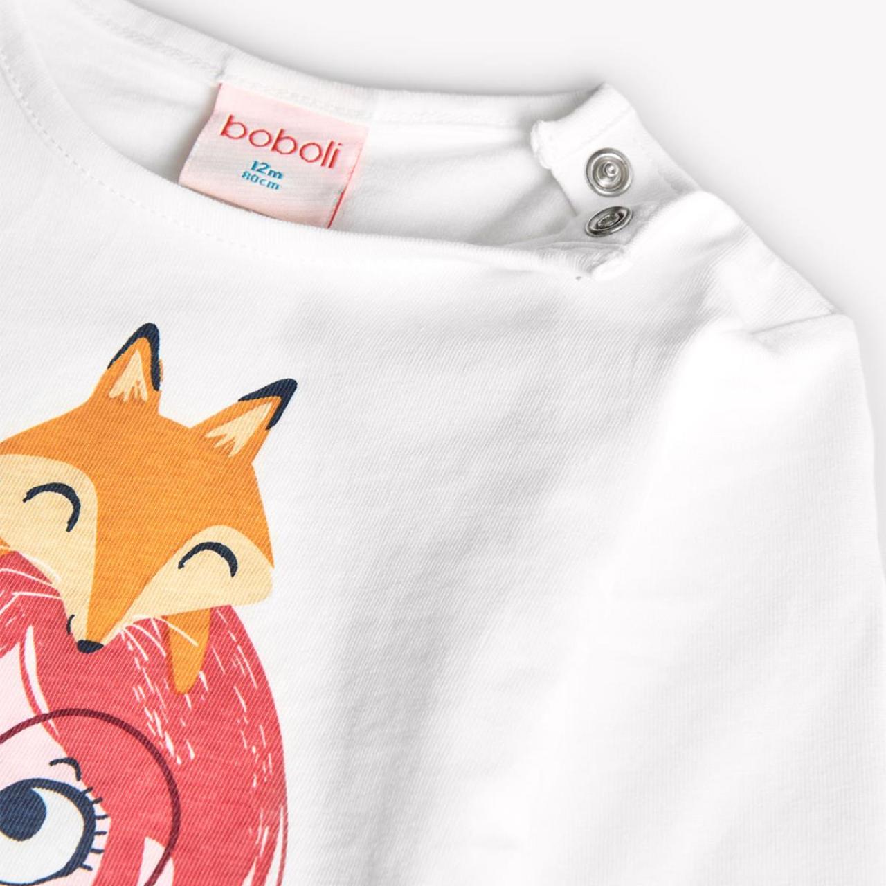 Μπλούζα μακό κορίτσι Boboli-292081-1111-White