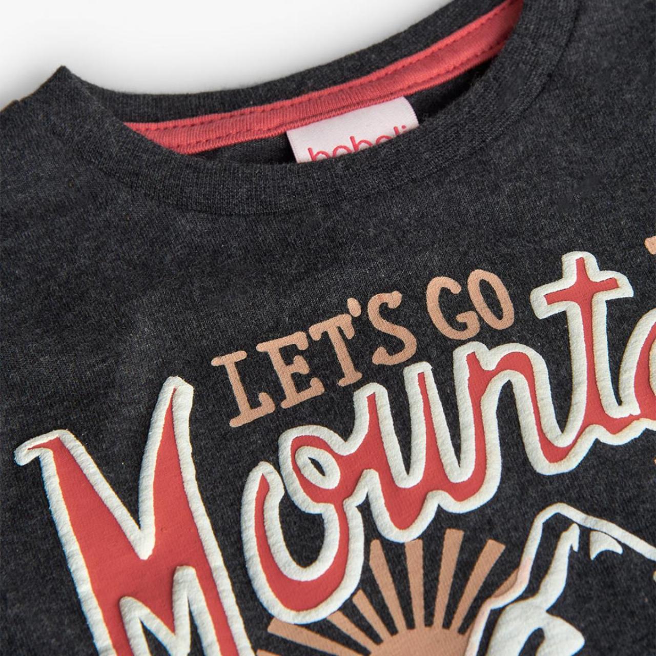 Μπλούζα μακό αγόρι Boboli-312062-8124-Anthracite φωτογραφία