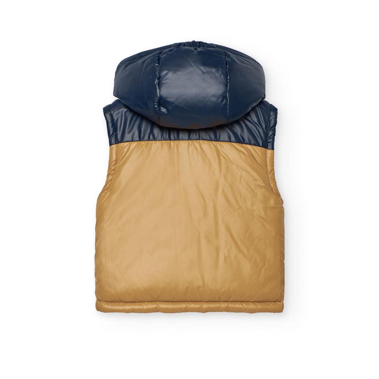 Μπουφάν αμάνικο διπλής όψης αγόρι Boboli-302162-1225-Navy φωτογραφία