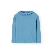 Μπλούζα ριμπ κορίτσι Boboli-292070-4732-Blue