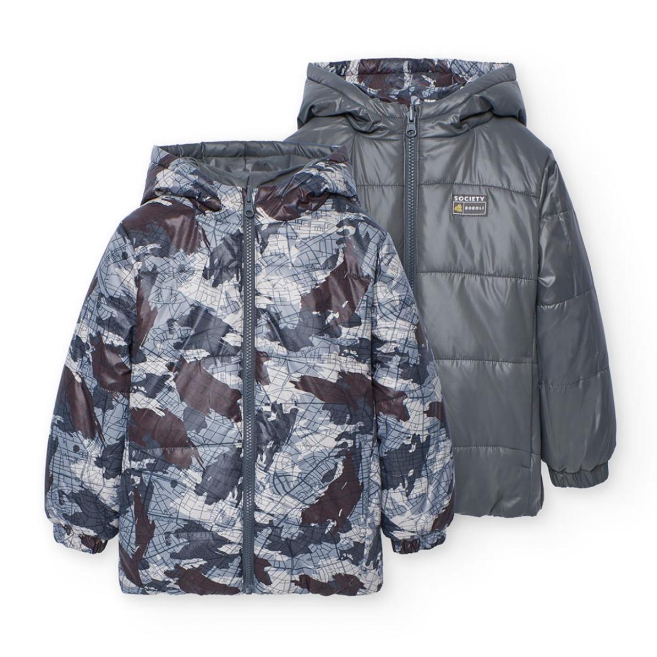 BOBOLI Μπουφάν διπλής όψης αγόρι Boboli-512200-9716-Grey