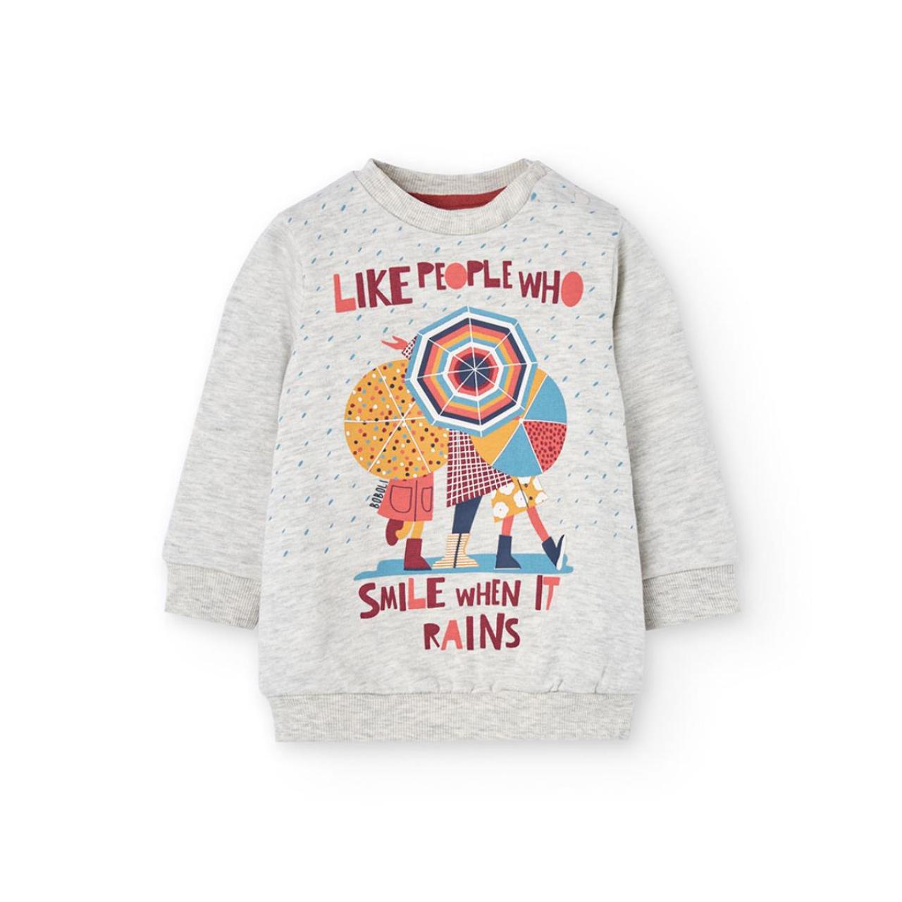 Σετ φόρμα φούτερ κορίτσι Boboli-242110-7359-Grey φωτογραφία