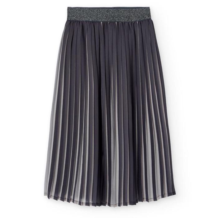 Φούστα μακρια πλισέ κορίτσι Boboli-722056-8105-Grey