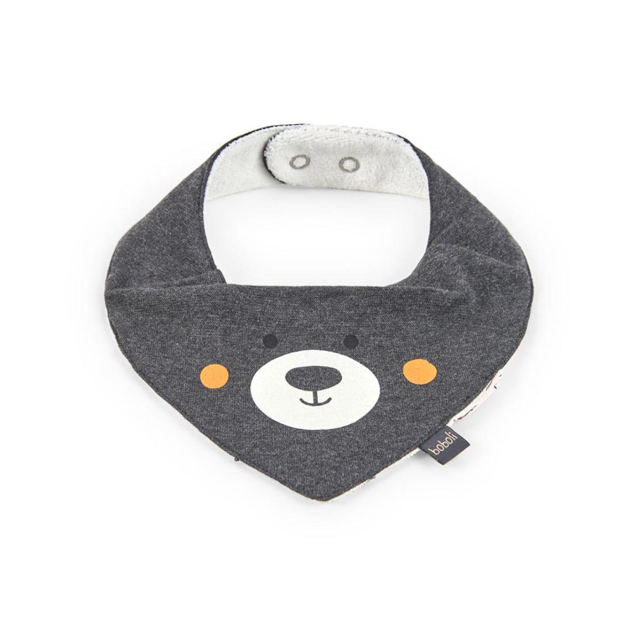 Σαλιάρες μπεμπέ 2 τεμ. unisex Boboli-122117-9689-Anthracite φωτογραφία