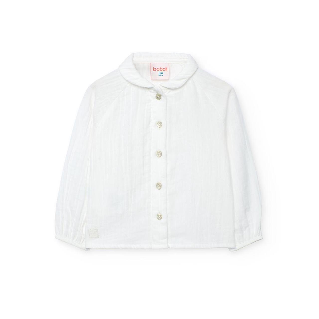 BOBOLI Πουκάμισο υφασμάτινο κορίτσι Boboli-202048-1111-White