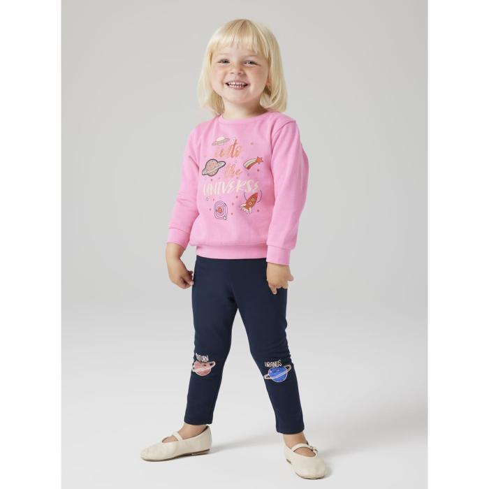 Σετ κολάν φούτερ κορίτσι name it-13243527-Pink Cosmos