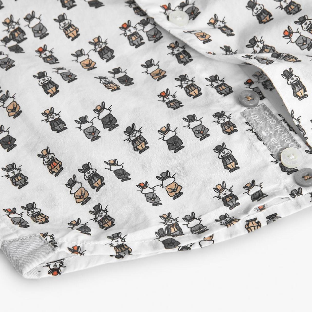 Πουκάμισο ποπλίνα αγόρι Boboli-712055-9677-White φωτογραφία