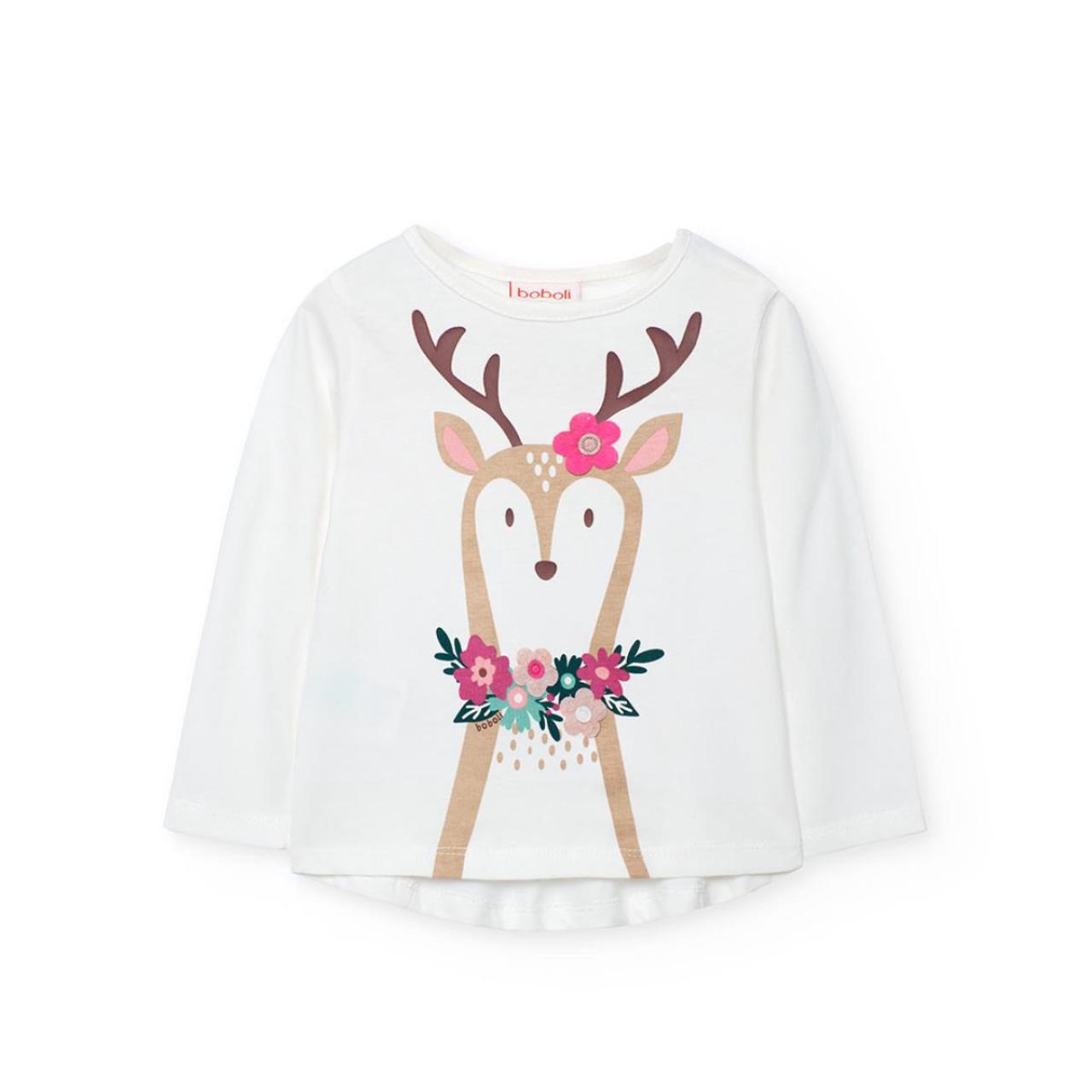 BOBOLI Μπλούζα μακό κορίτσι Boboli-232085-1111-White