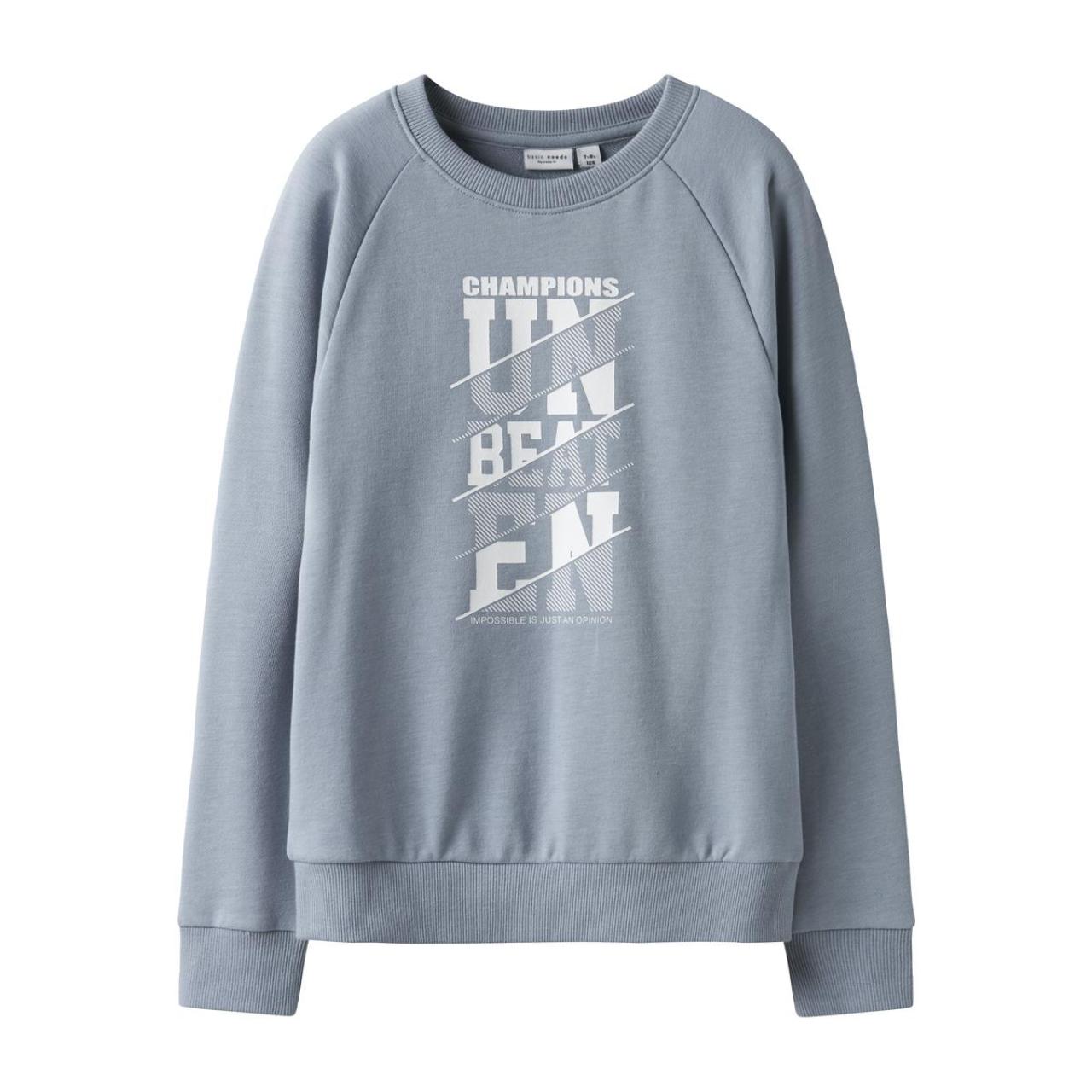 Μπλούζα φούτερ αγόρι name it-13246347-Dusty Blue