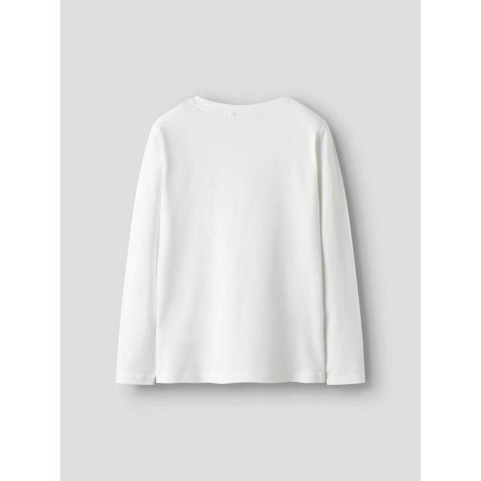 Μπλούζα μακό αγόρι name it-13224969-Bright White Skate-organic cotton