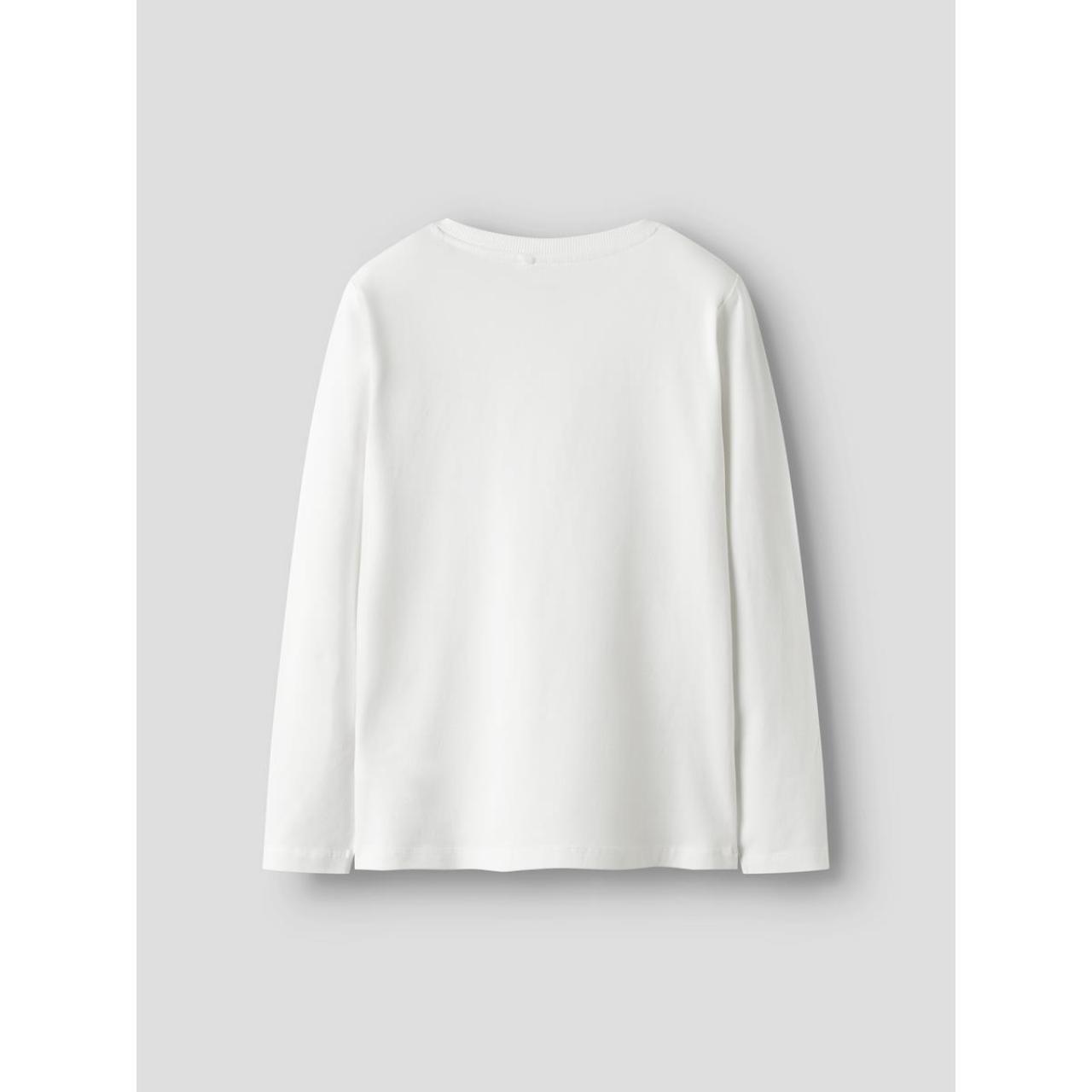 Μπλούζα μακό αγόρι name it-13224969-Bright White Skate-organic cotton