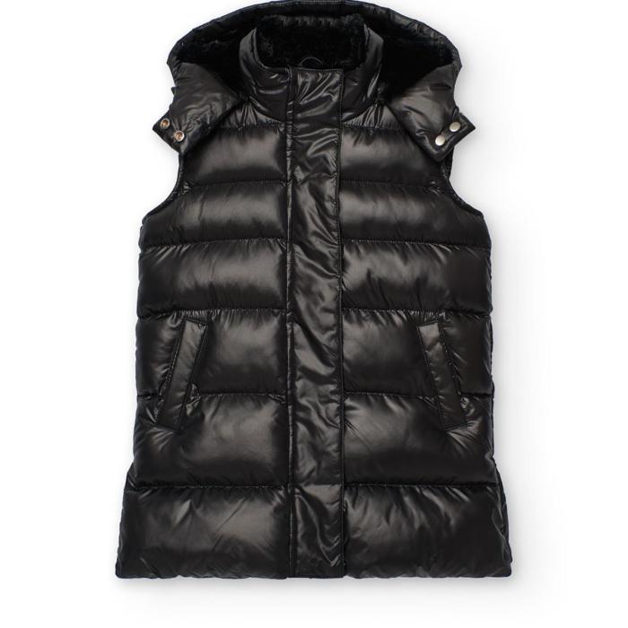 Μπουφάν αμάνικο κορίτσι Boboli-402219-890-Black