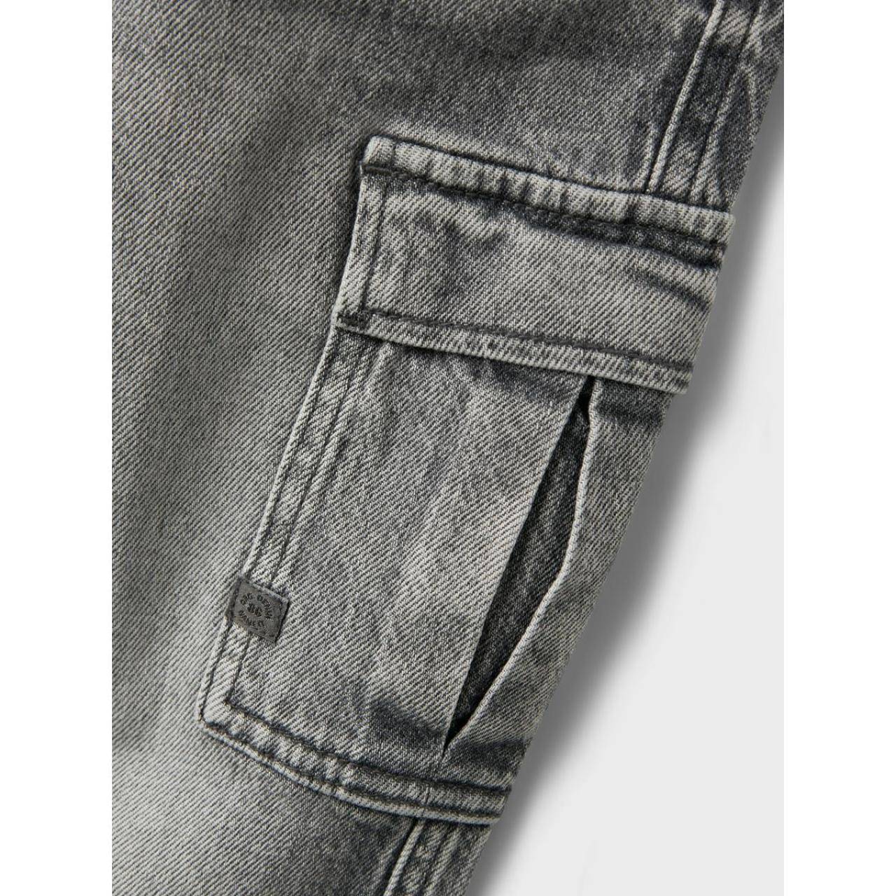Παντελόνι τζιν cargo αγόρι name it-13237339-Medium Grey Denim φωτογραφία