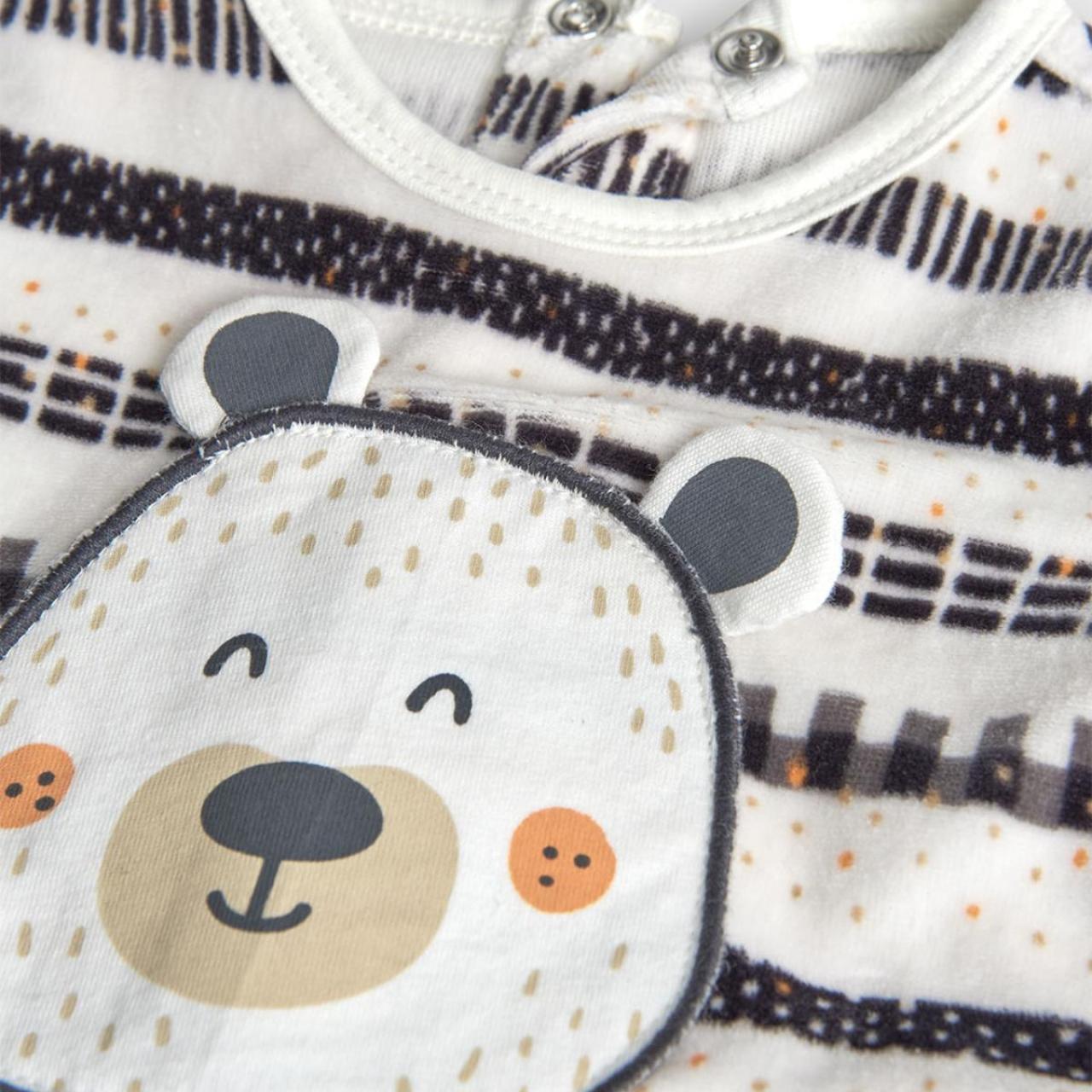 Φορμάκι βελουτέ unisex Boboli-122061-9690-White φωτογραφία