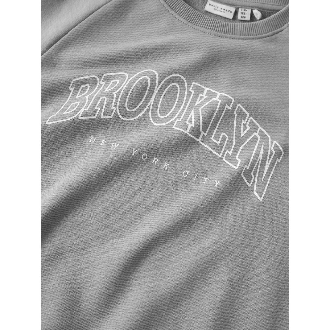 Μπλούζα φούτερ αγόρι name it-13246347-Ultimate Grey