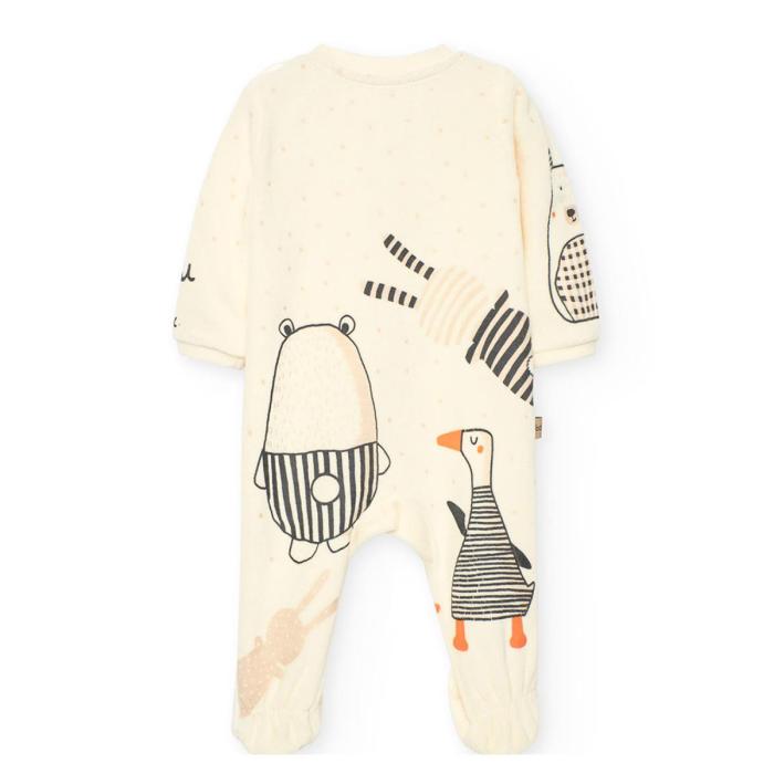 Φορμάκι βελουτέ unisex Boboli-122094-1111-Ecru