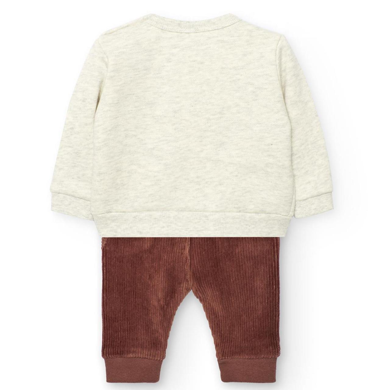 Σετ μπεμπέ φούτερ αγόρι Boboli-102115-7359-Grey φωτογραφία