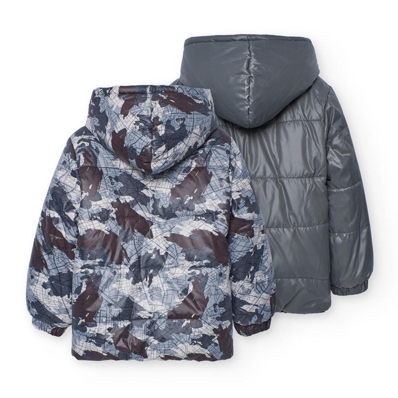 Μπουφάν διπλής όψης αγόρι Boboli-512200-9716-Grey φωτογραφία