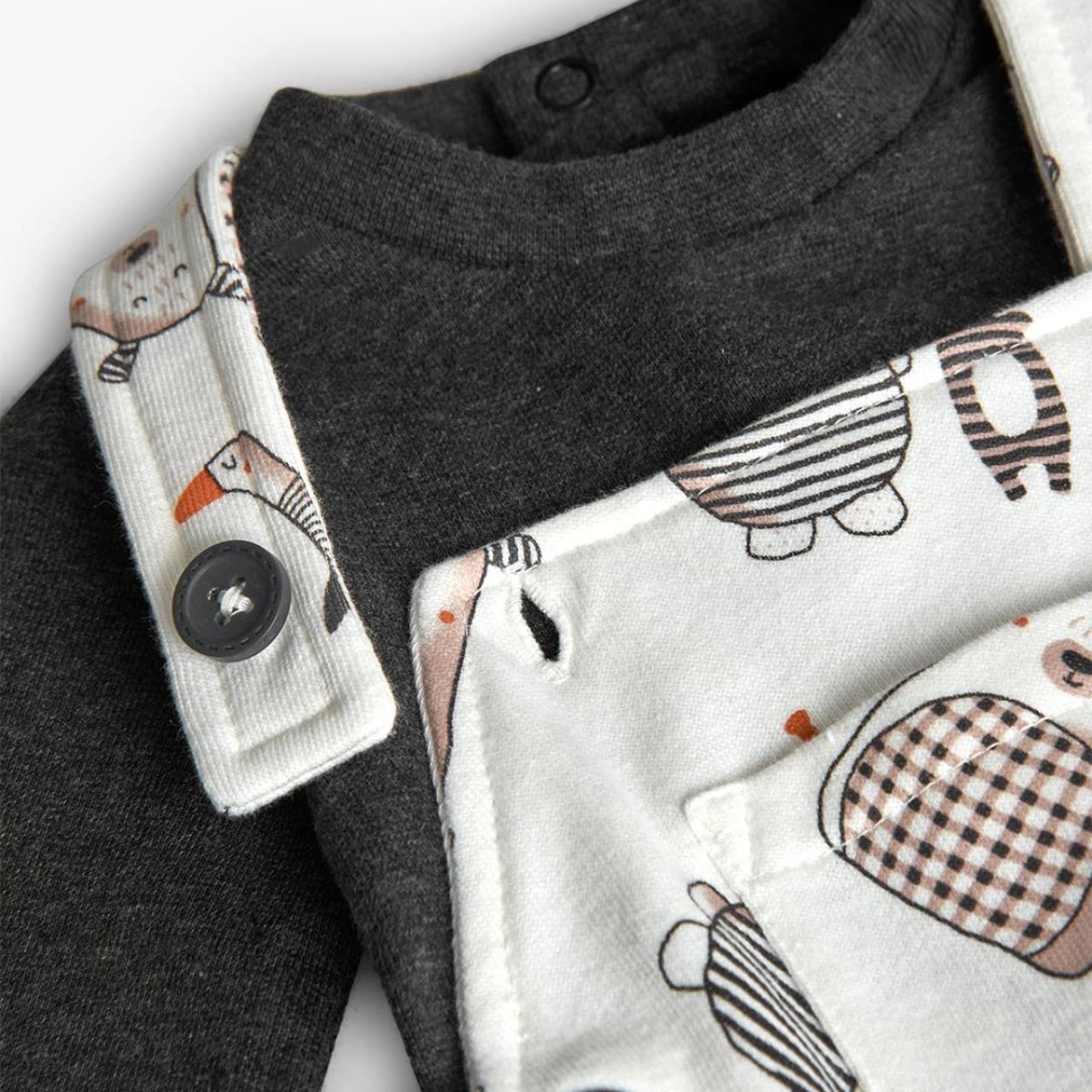 Σαλοπέτα σετ μπεμπέ αγόρι Boboli-122139-9689-Anthracite φωτογραφία