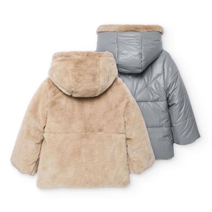 Μπουφάν διπλής όψης κορίτσι Boboli-702098-8105-Grey