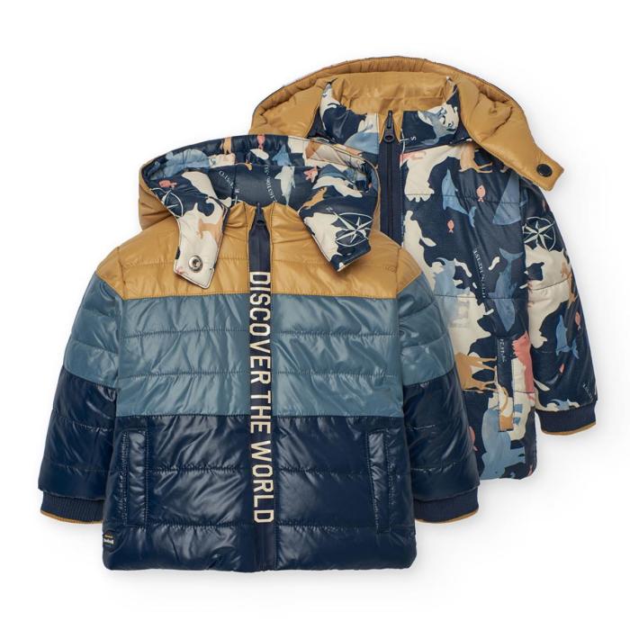 Μπουφάν διπλής όψης αγόρι Boboli-302173-2440-Navy