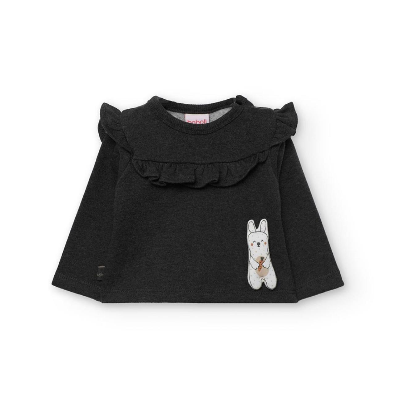 Σετ μπεμπέ φούτερ κορίτσι Boboli-122049-8124-Anthracite φωτογραφία