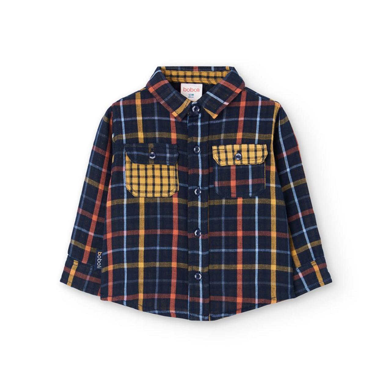 BOBOLI Πουκάμισο καρό αγόρι Boboli-302094-9719-Navy