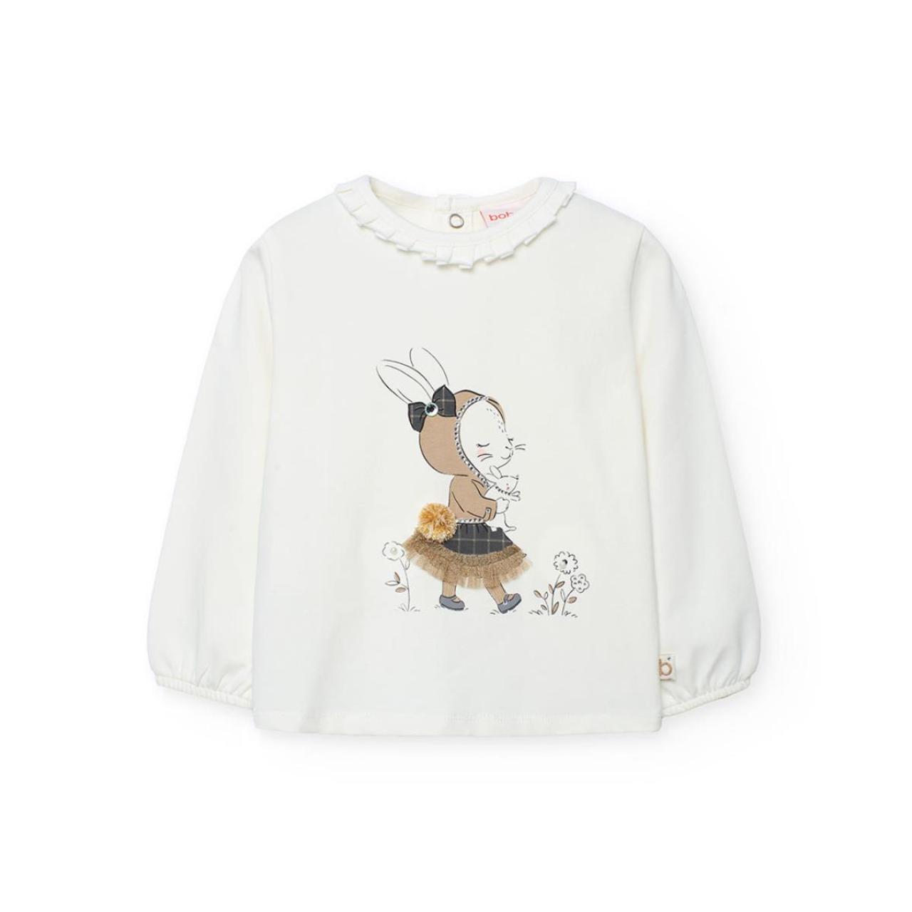 BOBOLI Μπλούζα μακό κορίτσι Boboli-702021-1111-White