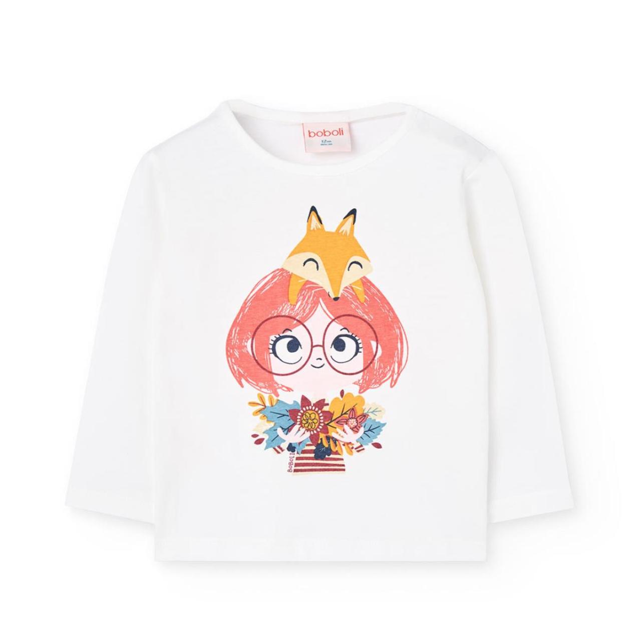 BOBOLI Μπλούζα μακό κορίτσι Boboli-292081-1111-White