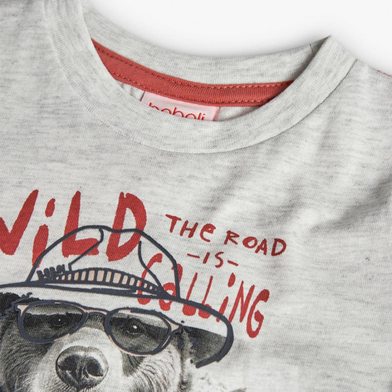 Μπλούζα μακό αγόρι Boboli-312017-7359-Grey φωτογραφία