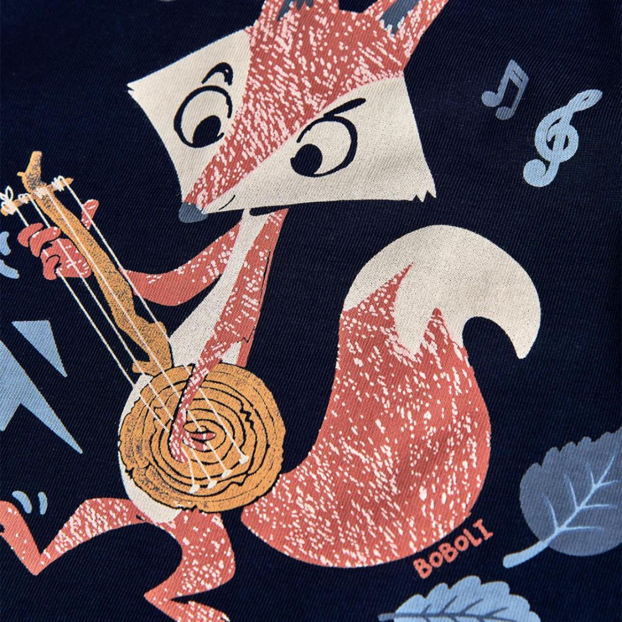 Μπλούζα μακό αγόρι Boboli-392082-2440-Navy φωτογραφία