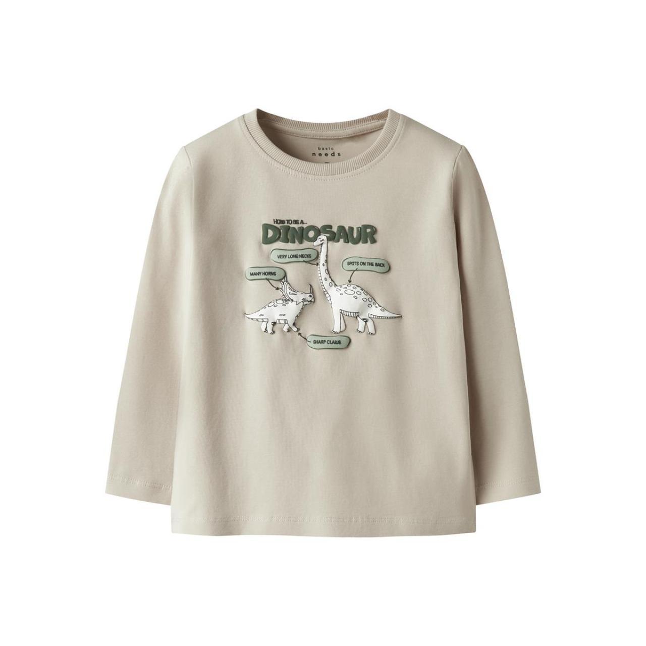 Μπλούζα μακό αγόρι name it-13224978-Peyote-organic cotton