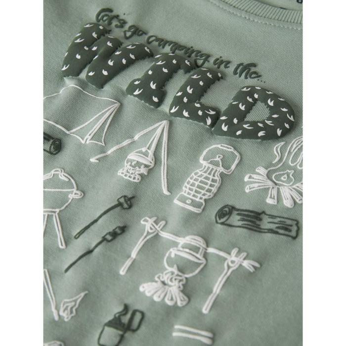 Μπλούζα μακό αγόρι name it-13224978-Jadeite-organic cotton
