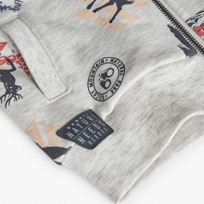 Ζακέτα φούτερ αγόρι Boboli-312107-9722-Grey