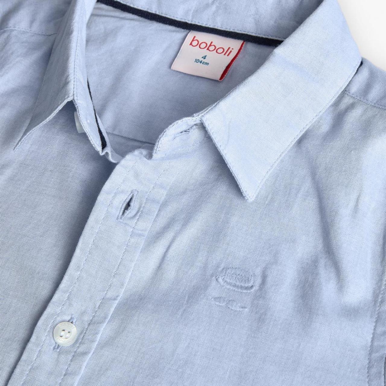 Πουκάμισο oxford αγόρι Boboli-730022-2583-Ciel φωτογραφία