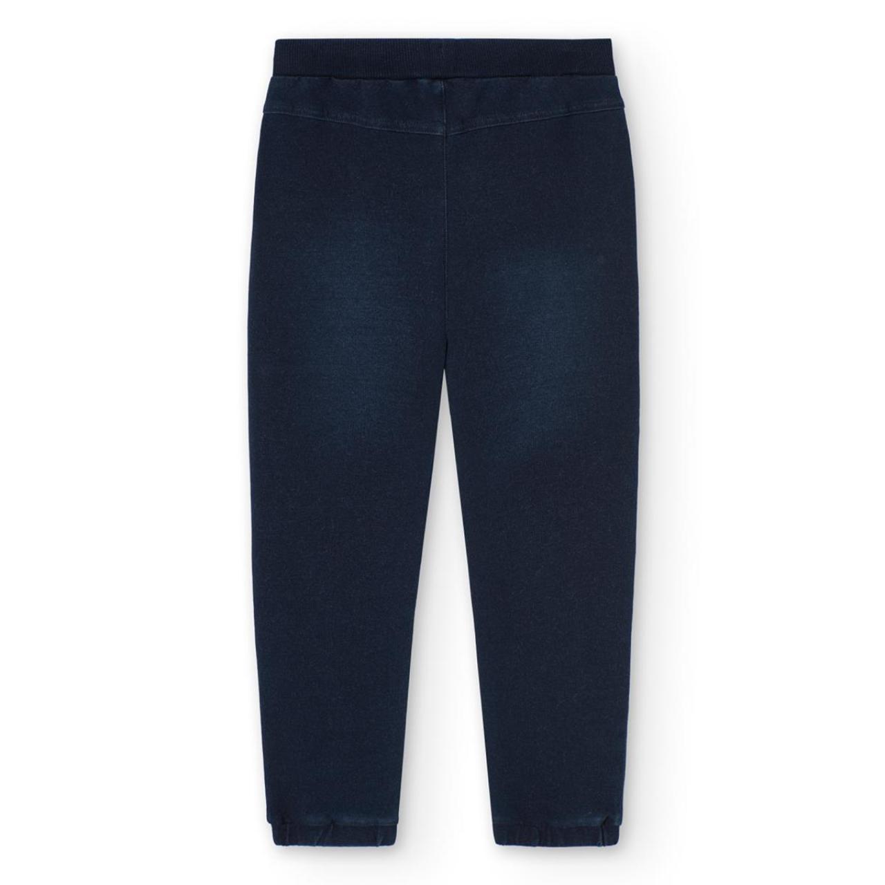 Παντελόνι φούτερ αγόρι Boboli-590644-DARKBLUE φωτογραφία