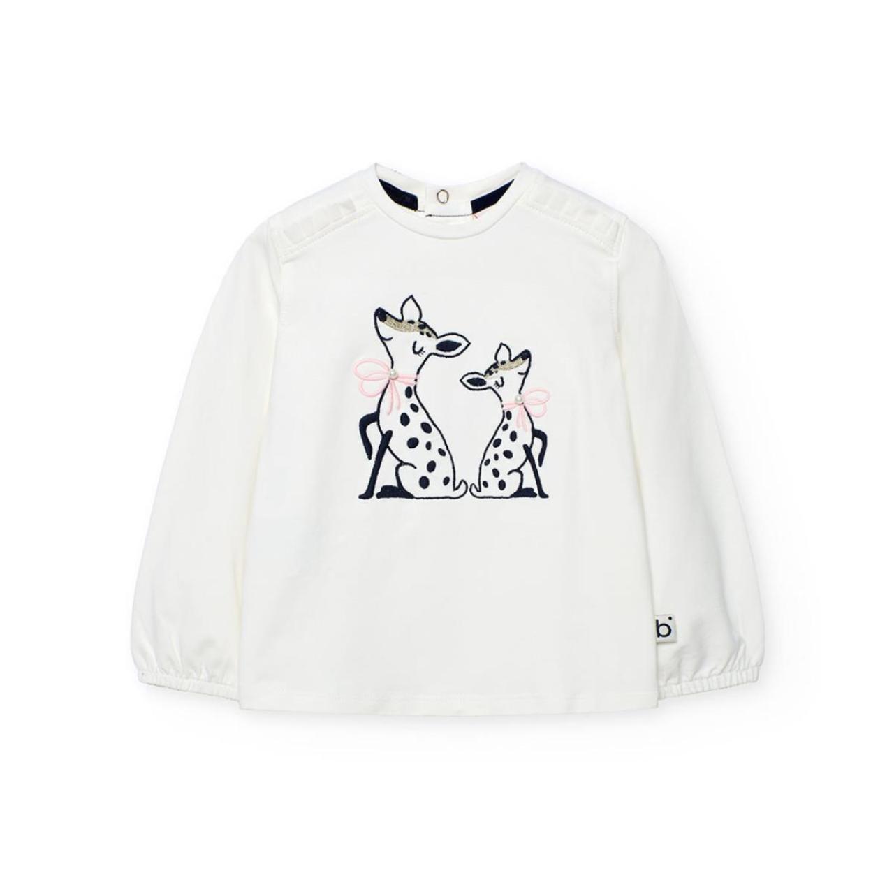 BOBOLI Μπλούζα μακό κορίτσι Boboli-702313-1111-White