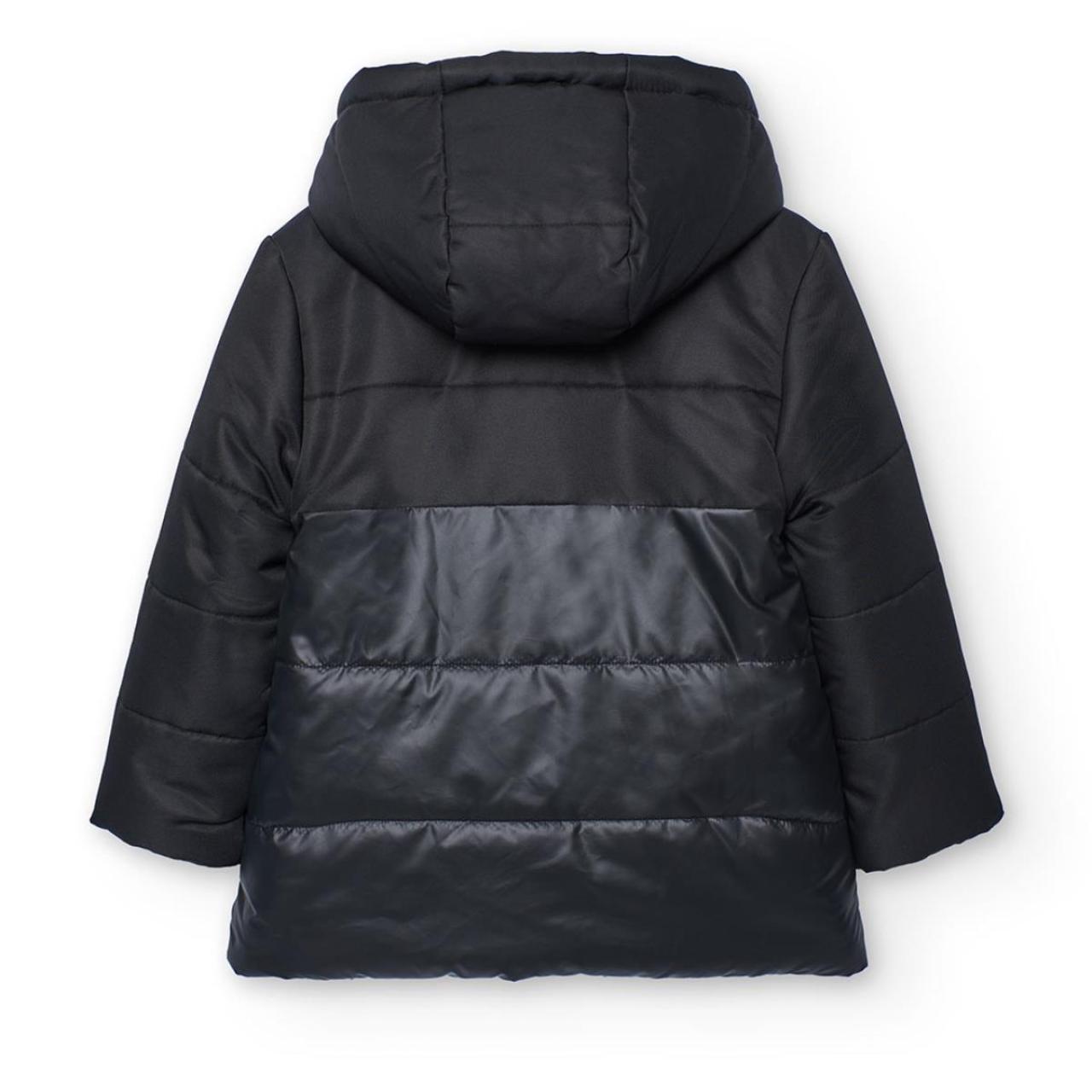 Μπουφάν-γουνάκι διπλής όψης κορίτσι Boboli-722348-890-Black φωτογραφία