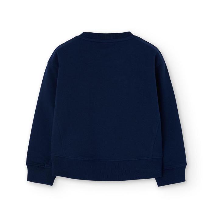 Μπλούζα φούτερ κορίτσι Boboli-412119-2440-Navy