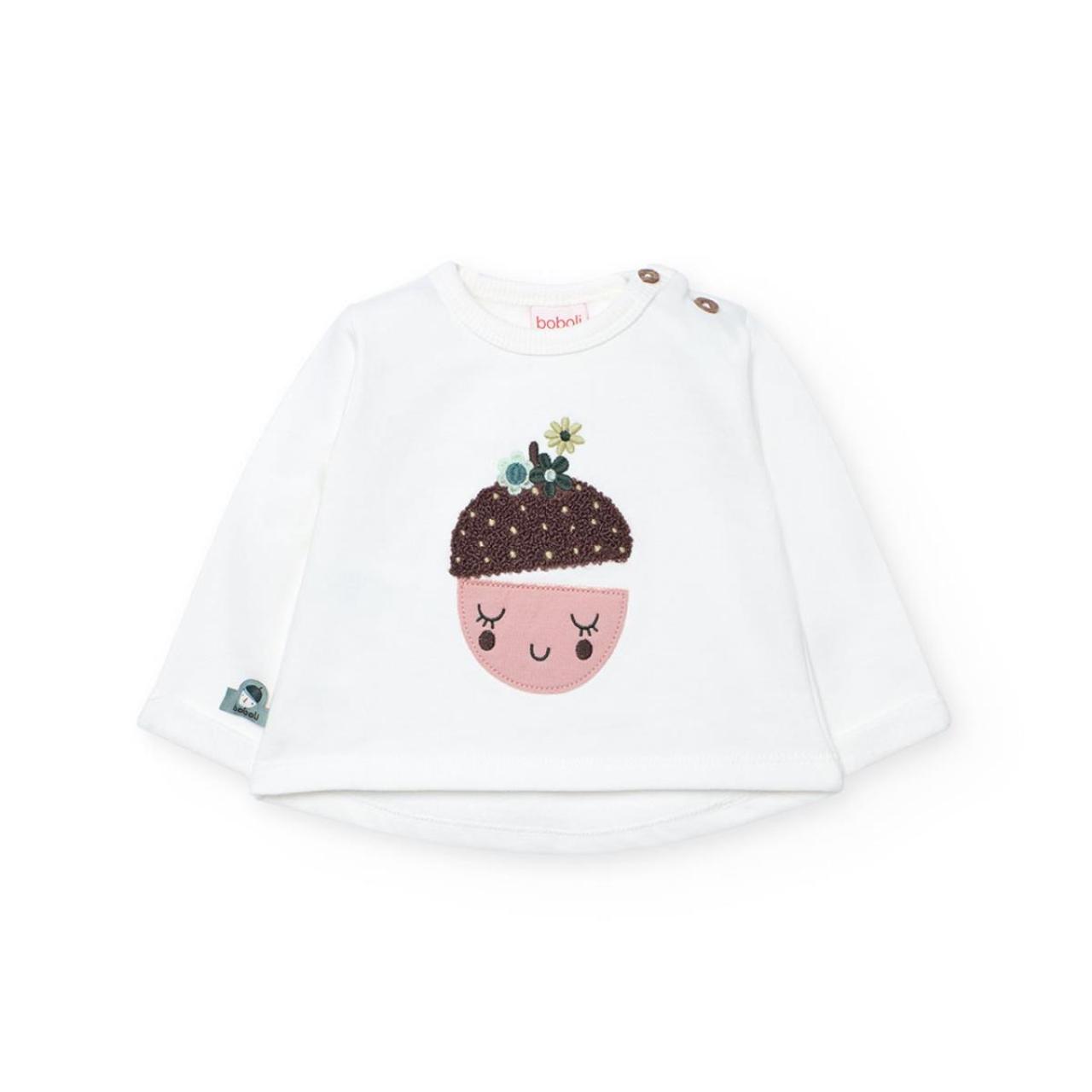 Σετ μπεμπέ φούτερ κορίτσι Boboli-142052-1111-White