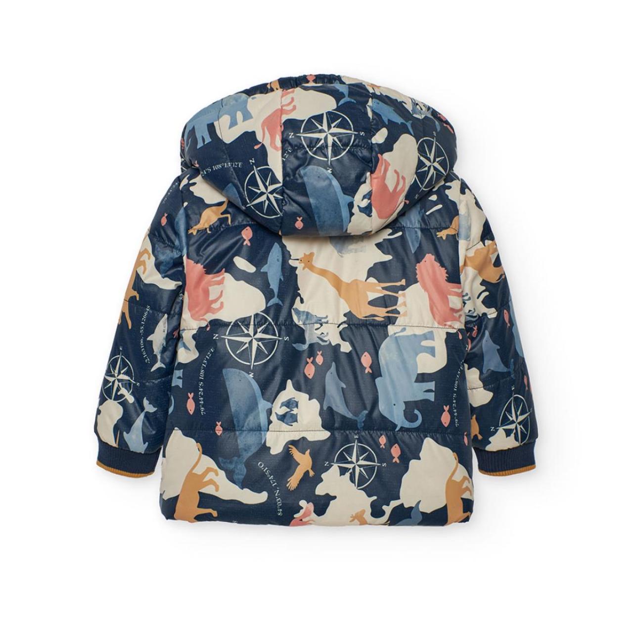 Μπουφάν διπλής όψης αγόρι Boboli-302173-2440-Navy φωτογραφία