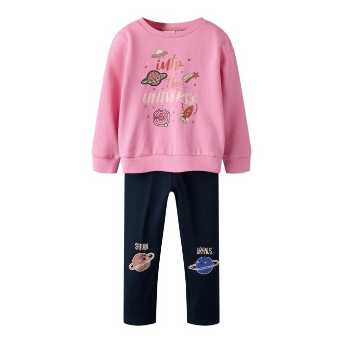 Σετ κολάν φούτερ κορίτσι name it-13243527-Pink Cosmos