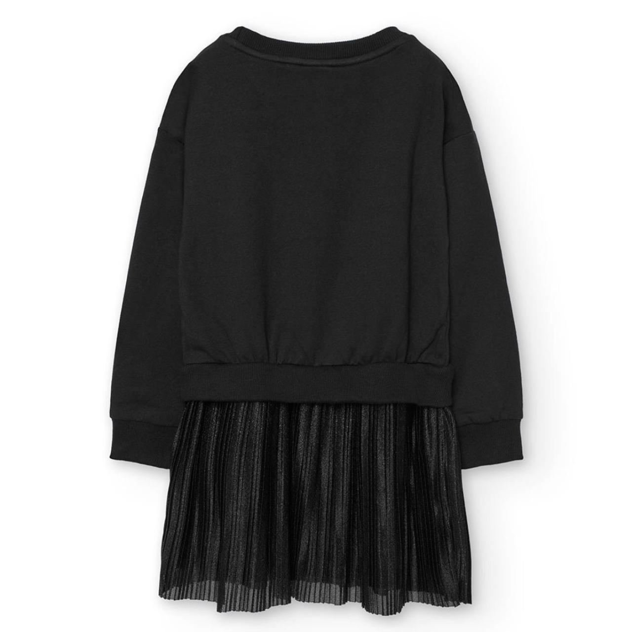 Φόρεμα φούτερ κορίτσι Boboli-402130-890-Black φωτογραφία