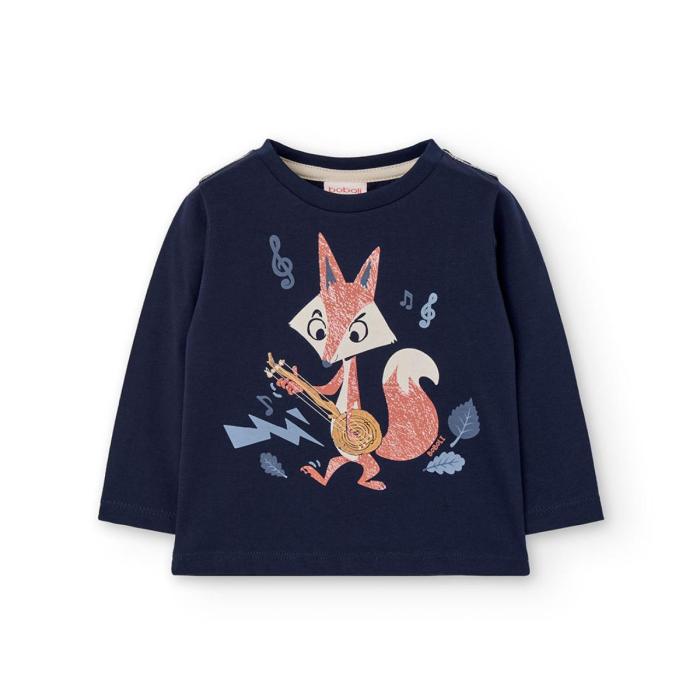 Μπλούζα μακό αγόρι Boboli-392082-2440-Navy