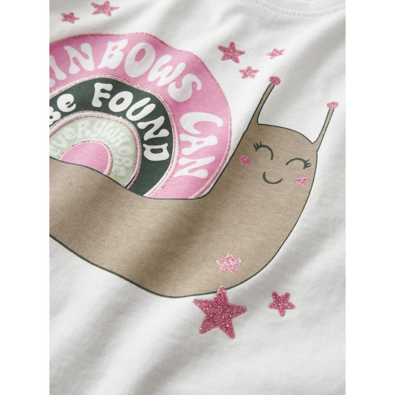 Μπλούζα μακό κορίτσι name it-13234705-Bright White2-organic cotton φωτογραφία