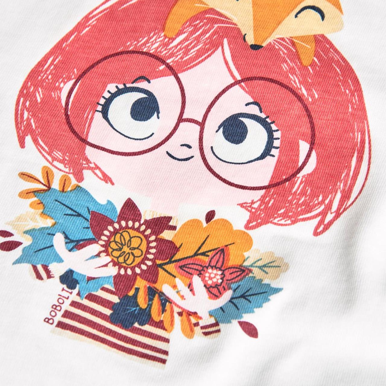 Μπλούζα μακό κορίτσι Boboli-292081-1111-White